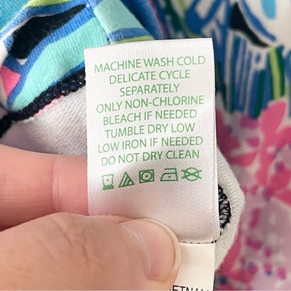 Lilly Pulitzer Tropical Flowers Mini Dress Long Sleeves Girls size M Multicolor - Picture 6 of 6